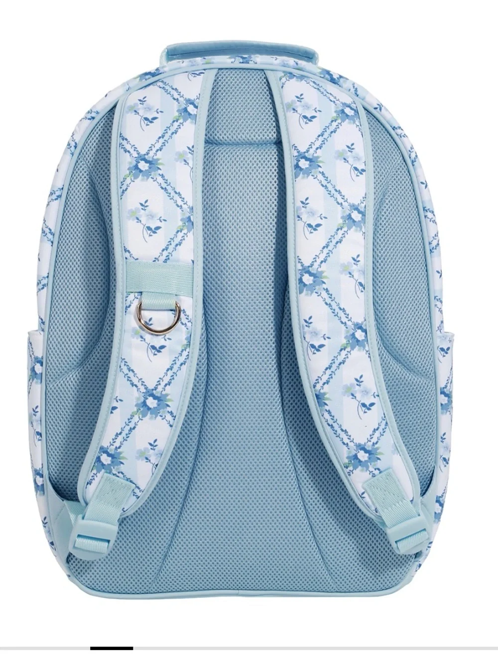 Pottery Barn Teen Hill House Quilted Floral Backpack in Blue and Mint